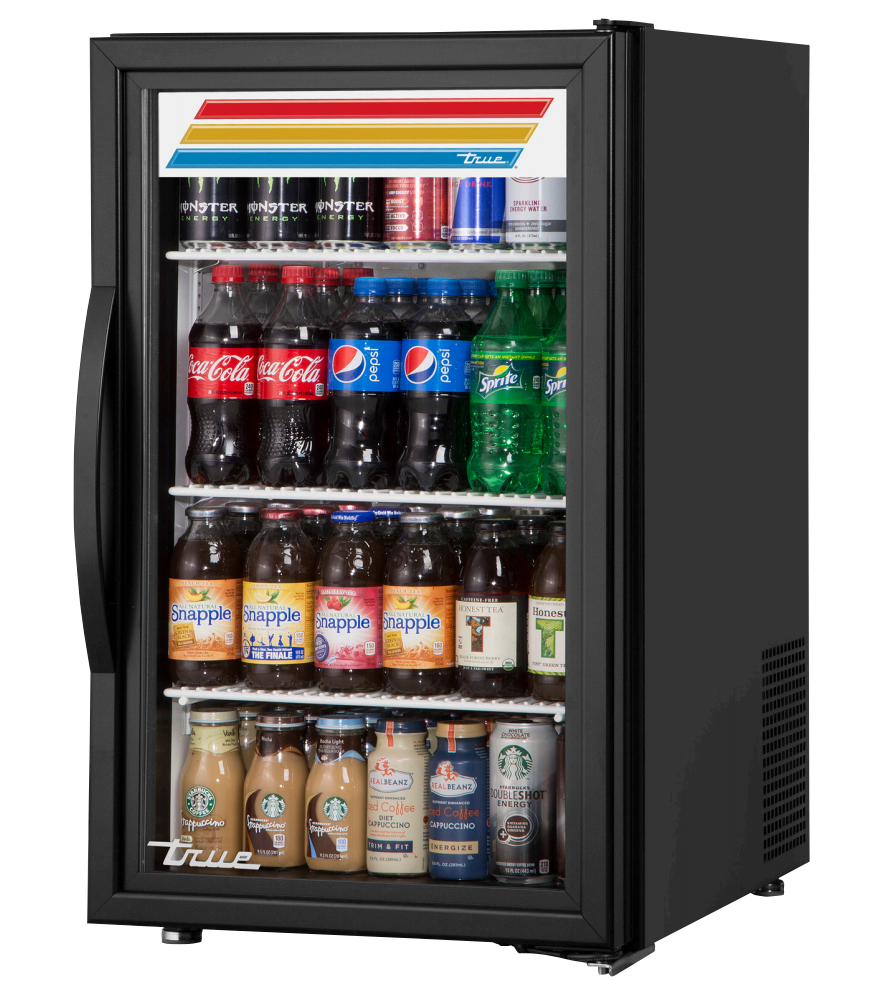 True GDM-06-34-HC~TSL01 Countertop Merchandiser Refrigerator, 20 1/2" Wide, 1 Door, 3 Shelves