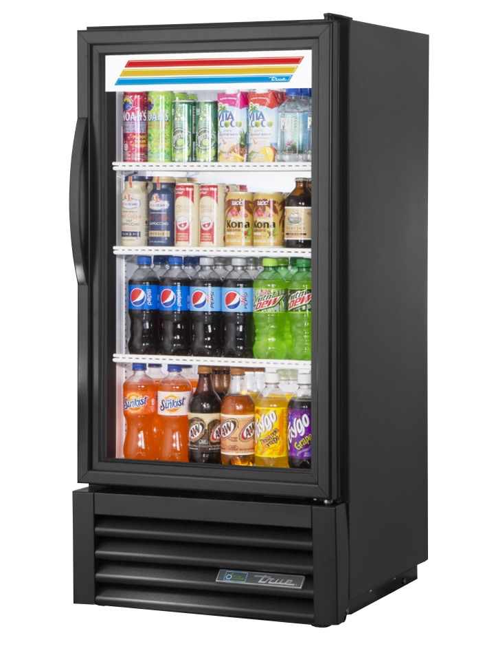 True GDM-08-HC~TSL01 Merchandiser Refrigerator, 23 1/2" Wide, 1 Door, 3 Shelves