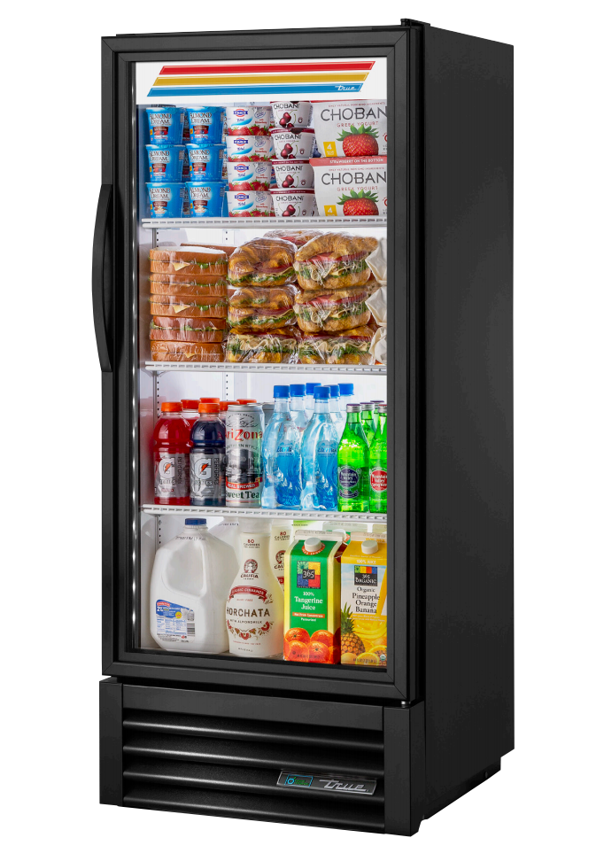 True GDM-10-58-HC~TSL01 Merchandiser Refrigerator, 24 7/8" Wide, 1 Door, 3 Shelves