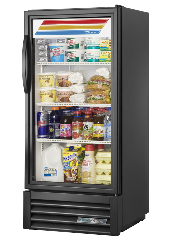 True GDM-10-HC~TSL01 Merchandiser Refrigerator, 24 7/8" Wide, 1 Door, 3 Shelves