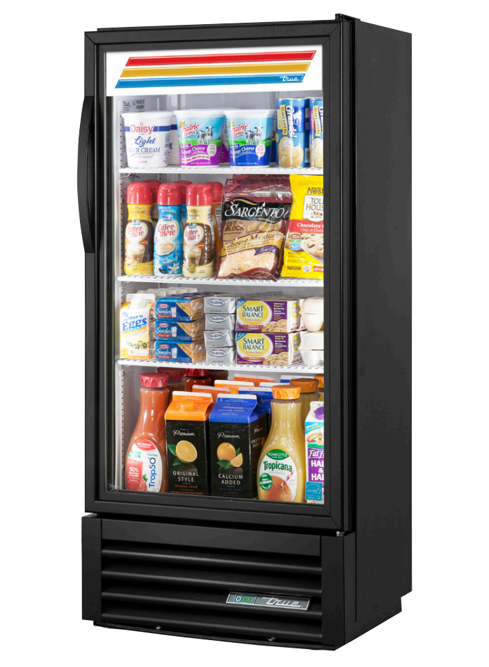 True GDM-10SSL-HC~TSL01 Merchandiser Refrigerator, 24 7/8" Wide, 1 Door, 3 Shelves