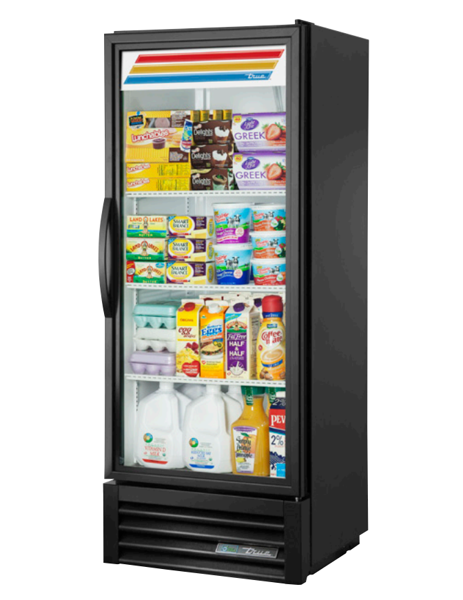 True GDM-12-HC~TSL01 Merchandiser Refrigerator, 24 7/8" Wide, 1 Door, 3 Shelves