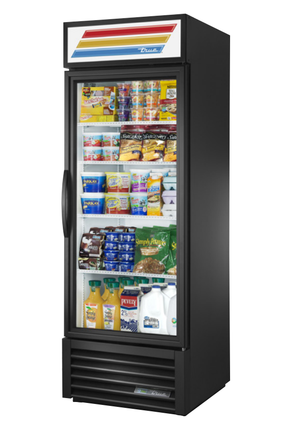 True GDM-23-HC~TSL01 Merchandiser Refrigerator, 27" Wide, 1 Door, 4 Shelves