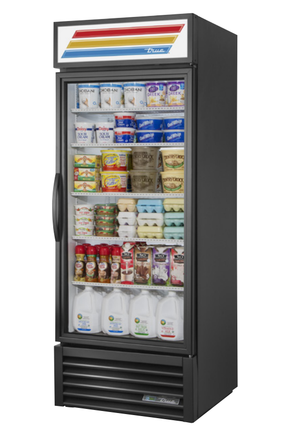 True GDM-26-HC~TSL01 Merchandiser Refrigerator, 30" Wide, 1 Door, 5 Shelves
