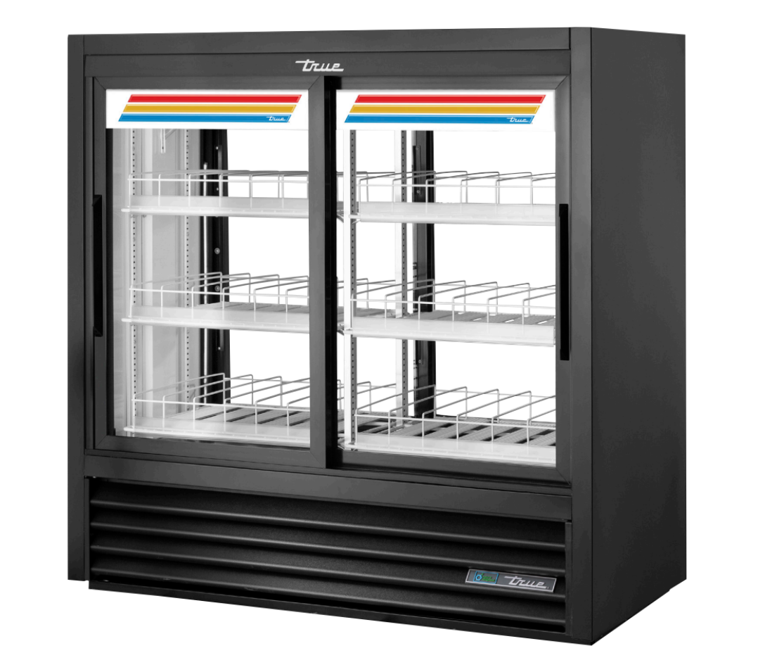 True GDM-41CPT-48-HC-LD Merchandiser Refrigerator, 2.21  </table> Daily Energy Use kWh, 2 Front/ 2 Back Doors, 6 Shelves