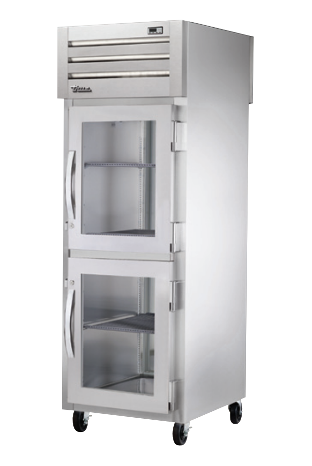 True STA1RPT-2HG-1S-HC Pass-Thru Refrigerator, 27 1/2" Wide, 2 Front / 1 Back Doors, STA Spec Series