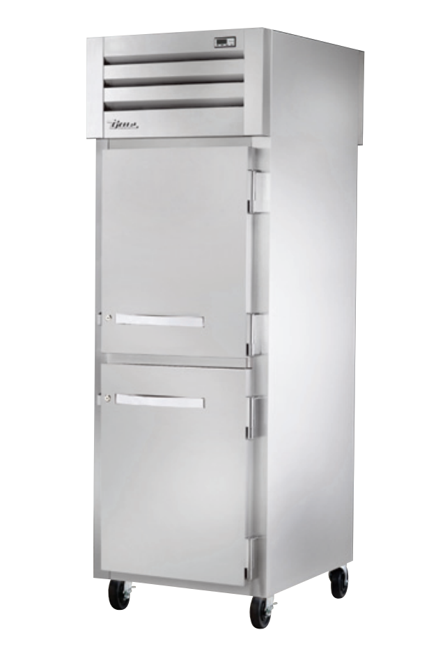 True STA1RPT-2HS-1G-HC Pass-Thru Refrigerator, 27 1/2" Wide, 2 Front / 1 Back Doors, STA Spec Series