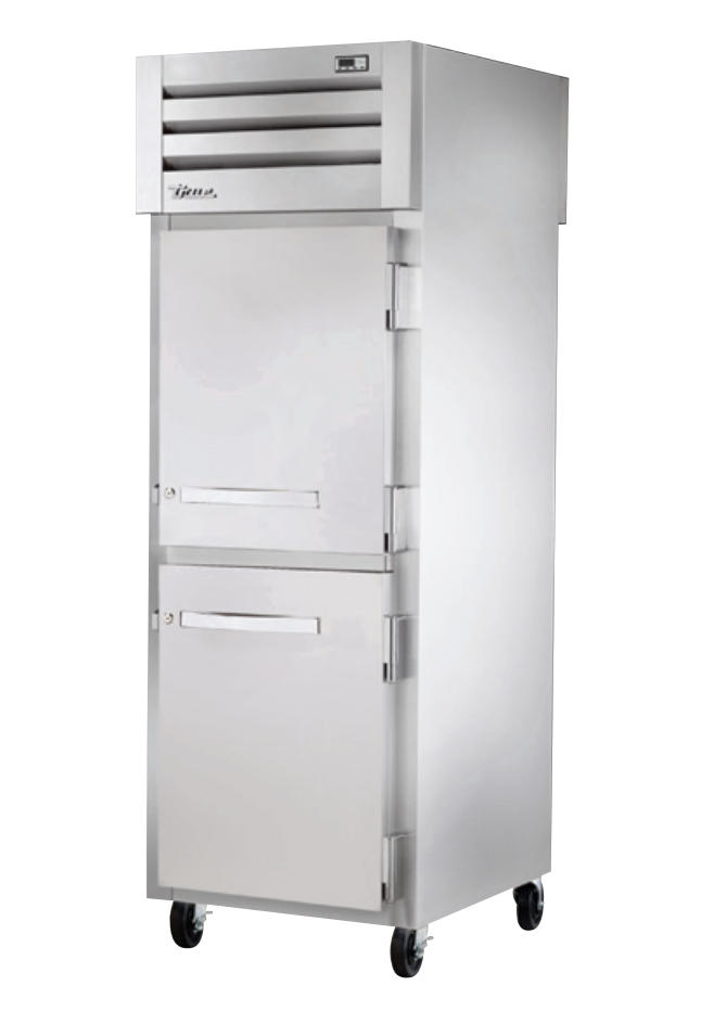 True STA1RPT-2HS-1S-HC Pass-Thru Refrigerator, 27 1/2" Wide, 2 Front / 1 Back Doors, STA Spec Series