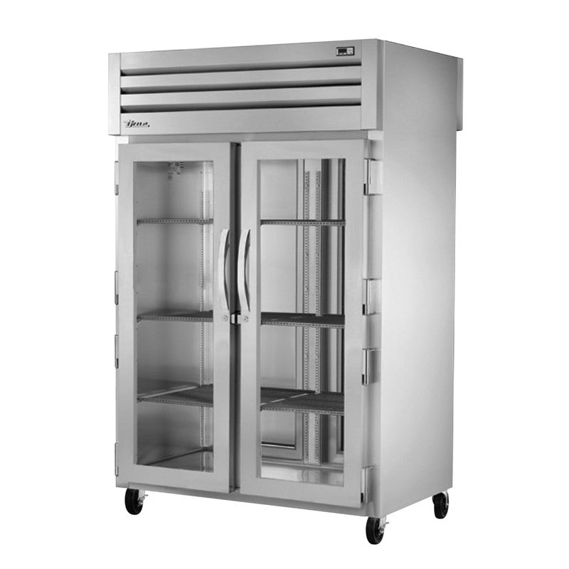 True STA2RPT-2G-2S-HC Pass-Thru Refrigerator, 52 5/8" Wide, 2 Front / 2 Back Doors, STA Spec Series