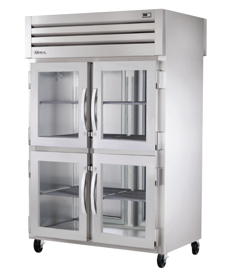 True STA2RPT-4HG-2S-HC Pass-Thru Refrigerator, 52 5/8" Wide, 4 Front / 2 Back Doors, STR Spec Series