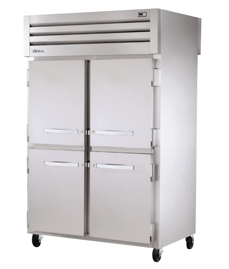 True STA2RPT-4HS-2G-HC Pass-Thru Refrigerator, 52 5/8" Wide, 4 Front / 2 Back Doors, STA Spec Series