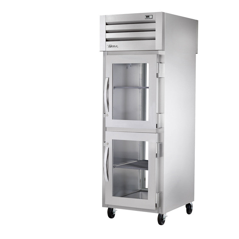True STG1RPT-2HG-1G-HC Pass-Thru Refrigerator, 27 1/2" Wide, 2 Front / 1 Back Doors, STG Spec Series