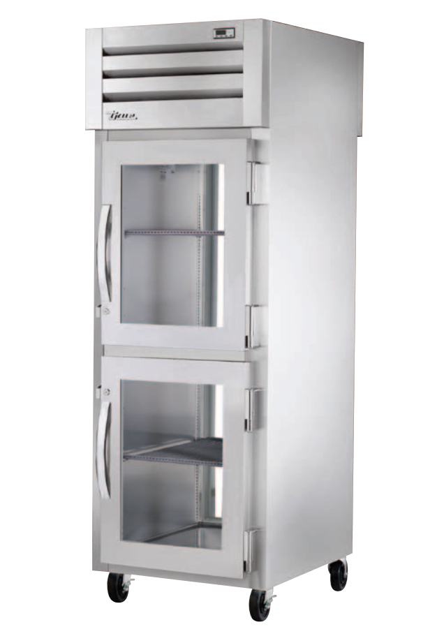 True STG1RPT-2HG-1G-HC Pass-Thru Refrigerator, 27 1/2" Wide, 2 Front / 1 Back Doors, STG Spec Series