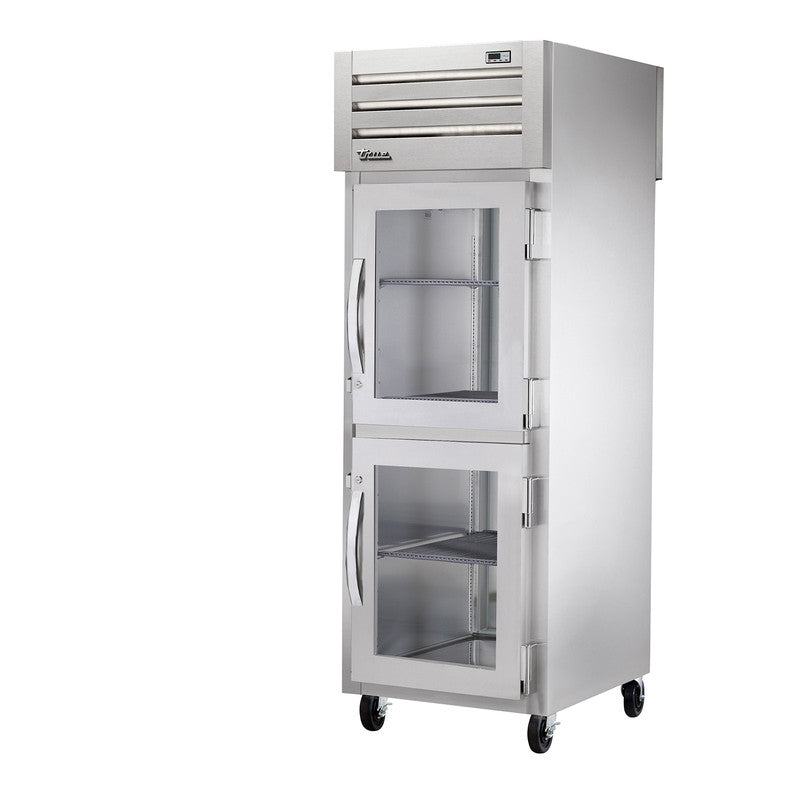 True STG1RPT-2HG-1S-HC Pass-Thru Refrigerator, 27 1/2" Wide, 2 Front / 1 Back Doors, STG Spec Series