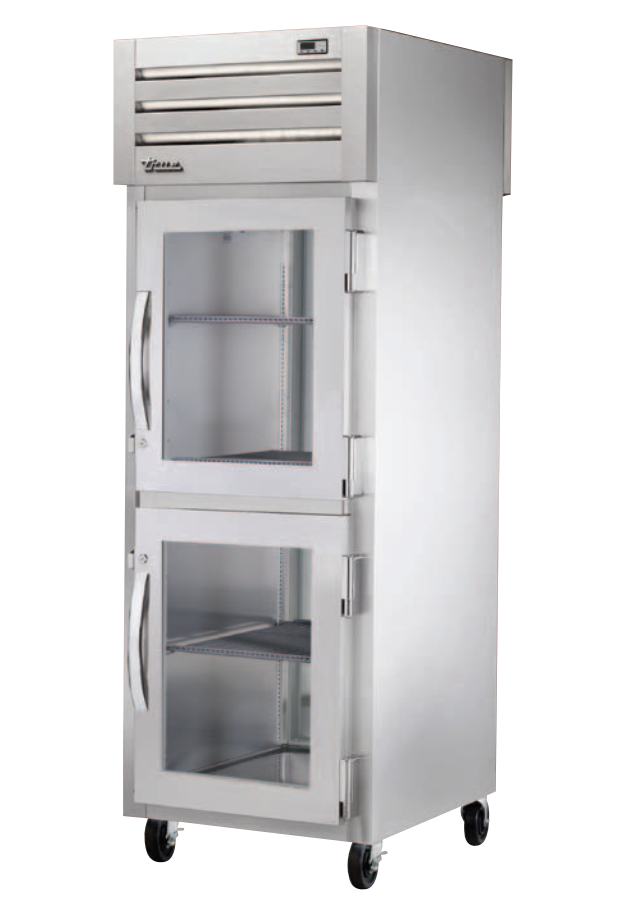 True STG1RPT-2HG-1S-HC Pass-Thru Refrigerator, 27 1/2" Wide, 2 Front / 1 Back Doors, STG Spec Series