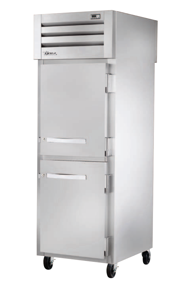 True STG1RPT-2HS-1G-HC Pass-Thru Refrigerator, 27 1/2" Wide, 2 Front / 1 Back Doors, STG Spec Series
