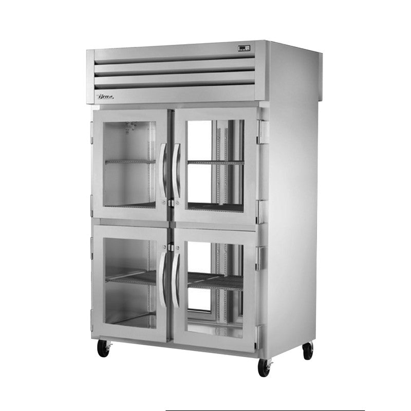 True STG2RPT-4HG-2G-HC Pass-Thru Refrigerator, 52 5/8" Wide, 4 Front / 2 Back Doors, STG Spec Series