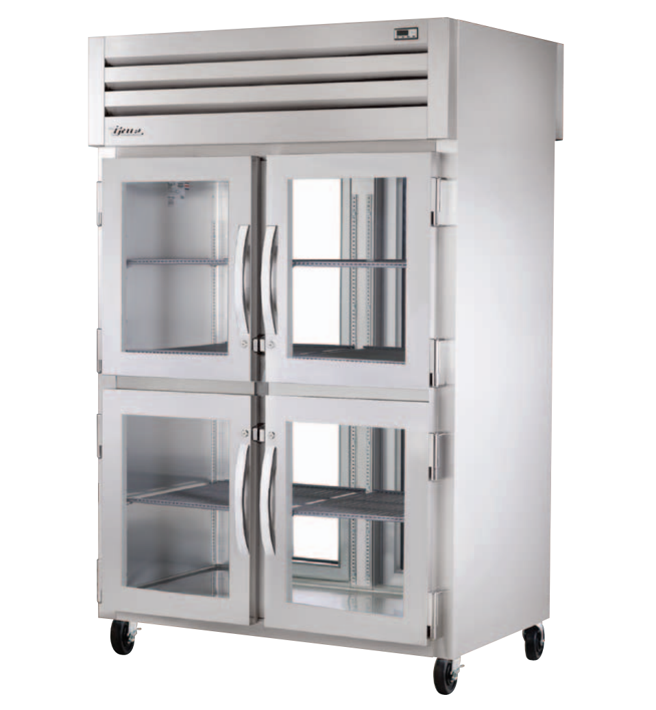 True STG2RPT-4HG-2G-HC Pass-Thru Refrigerator, 52 5/8" Wide, 4 Front / 2 Back Doors, STG Spec Series