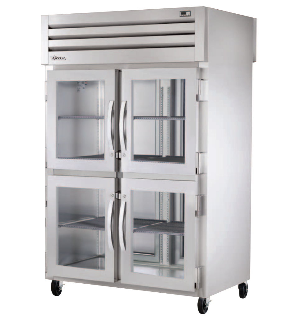 True STG2RPT-4HG-2S-HC Pass-Thru Refrigerator, 52 5/8" Wide, 4 Front / 2 Back Doors, STG Spec Series