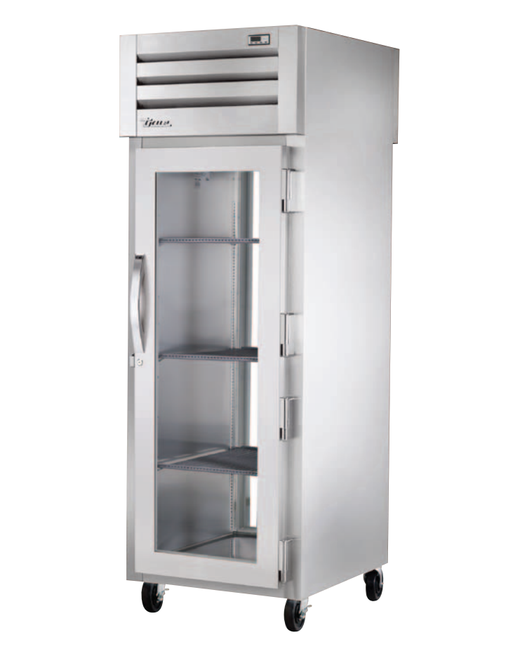 True STR1RPT-1G-1G-HC Pass-Thru Refrigerator, 27 1/2" Wide, 1 Front / 1 Back Doors, STR Spec Series