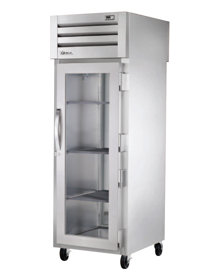 True STR1RPT-1G-1S-HC Pass-Thru Refrigerator, 27 1/2" Wide, 1 Front / 1 Back Doors, STR Spec Series