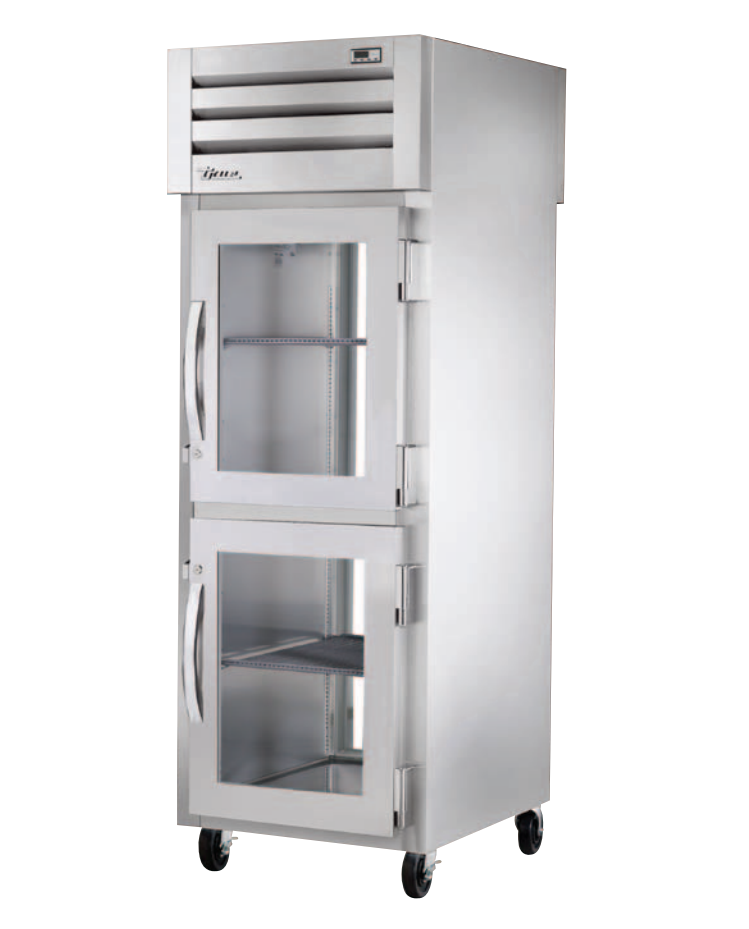 True STR1RPT-2HG-1G-HC Pass-Thru Refrigerator, 27 1/2" Wide, 2 Front / 1 Back Doors, STR Spec Series