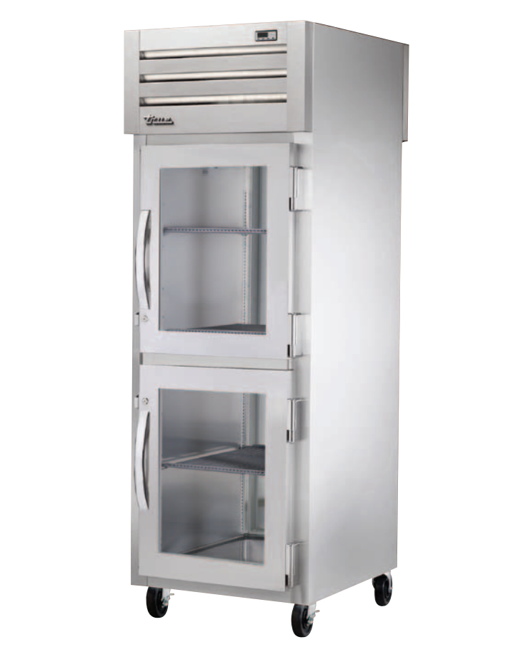 True STR1RPT-2HG-1S-HC Pass-Thru Refrigerator, 27 1/2" Wide, 2 Front / 1 Back Doors, STR Spec Series
