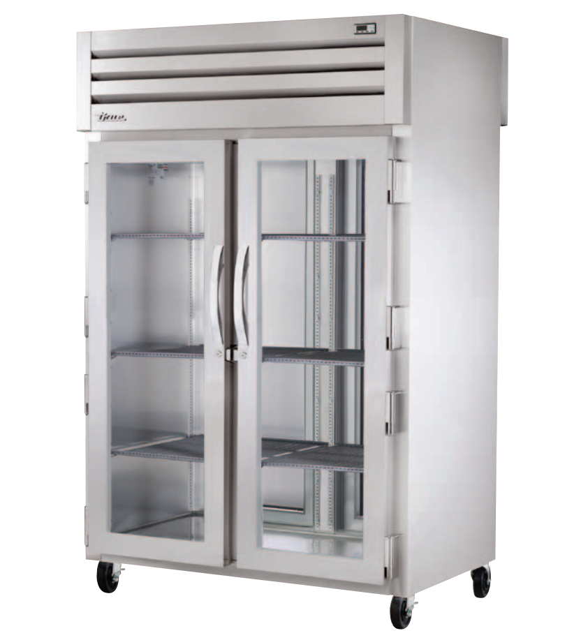 True STR2RPT-2G-2S-HC Pass-Thru Refrigerator, 52 5/8" Wide, 2 Front / 2 Back Doors, STR Spec Series