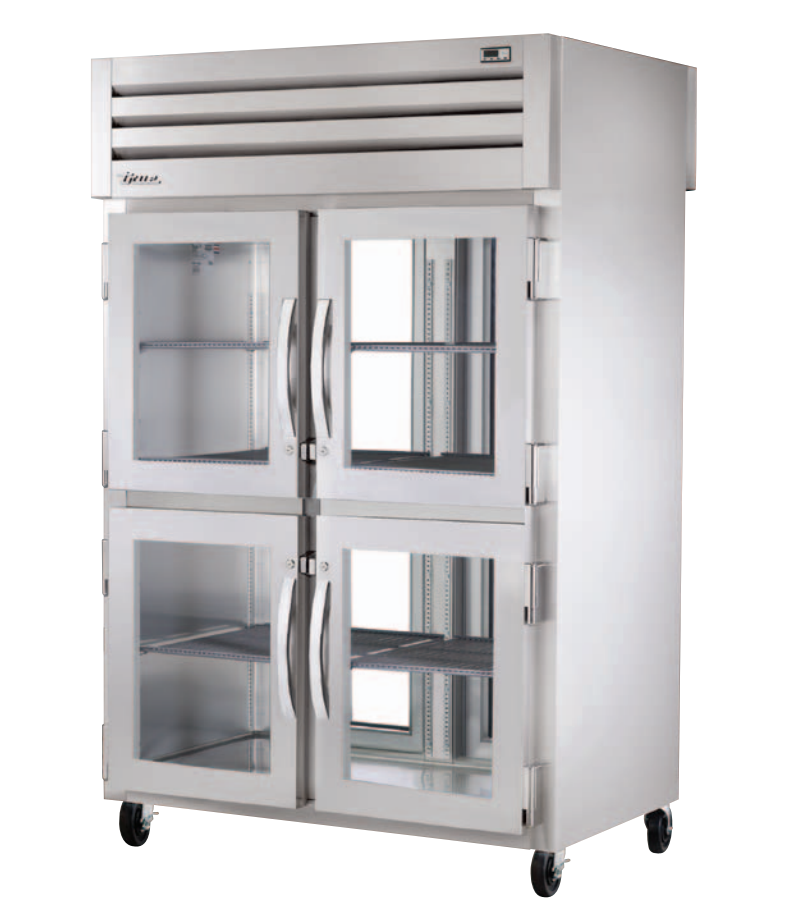 True STR2RPT-4HG-2G-HC Pass-Thru Refrigerator, 52 5/8" Wide, 4 Front / 2 Back Doors, STR Spec Series