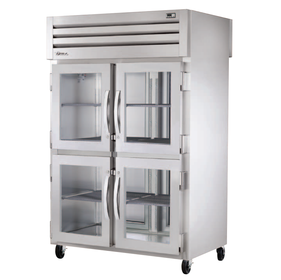 True STR2RPT-4HG-2S-HC Pass-Thru Refrigerator, 52 5/8" Wide, 4 Front / 2 Back Doors, STR Spec Series