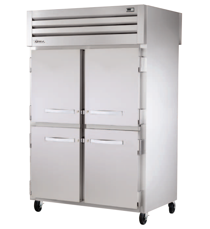True STR2RPT-4HS-2G-HC Pass-Thru Refrigerator, 52 5/8" Wide, 4 Front / 2 Back Doors, STR Spec Series