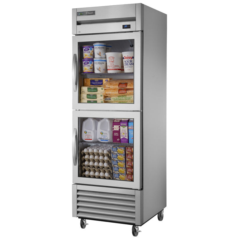 True T-23G-2-HC~FGD01 Reach-In Refrigerator, 27" Wide, 2 Doors, 3 Shelves, T-Series