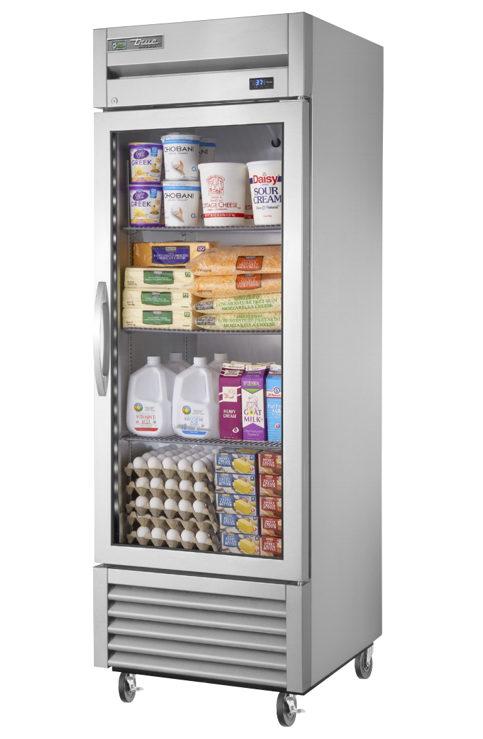 True T-23G-HC~FGD01 Reach-In Refrigerator, 27" Wide, 1 Door, 3 Shelves, T-Series