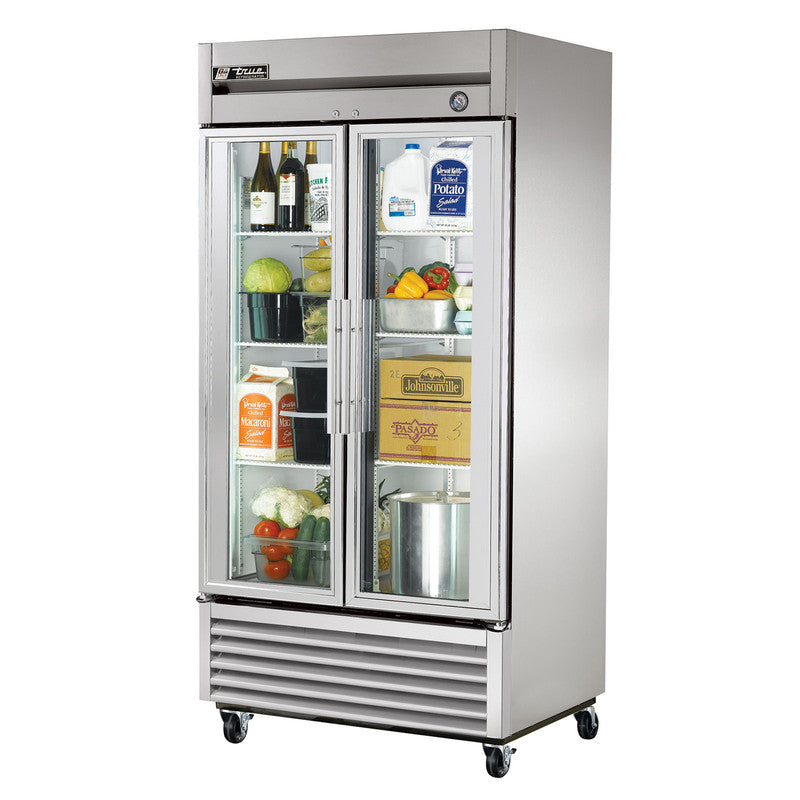 True T-35G-HC~FGD01 Reach-In Refrigerator, 39 5/8" Wide, 2 Doors, 6 Shelves, T-Series