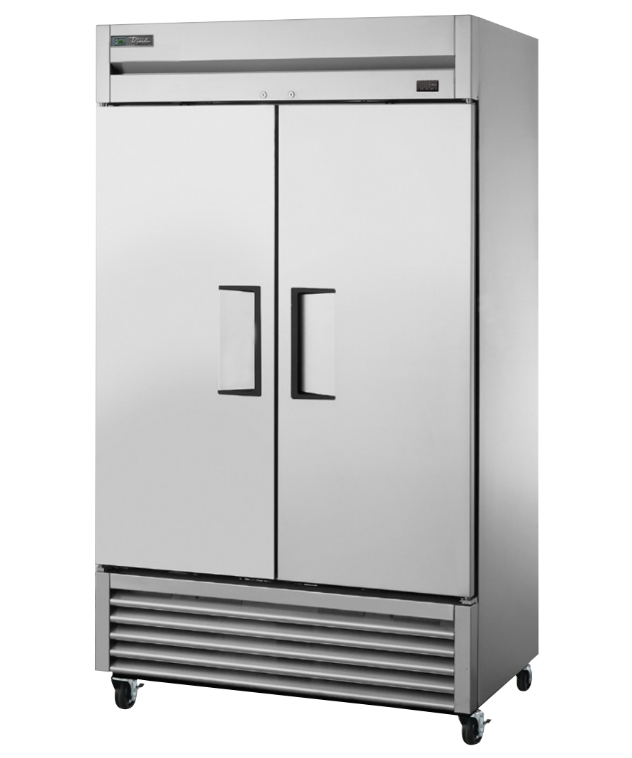 True T-43-HC Reach-In Refrigerator, 47" Wide, 2 Doors, 6 Shelves, T-Series