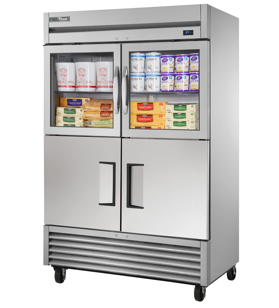 True TS-49-2-G-2-HC~FGD01 Reach-In Refrigerator, 54 1/8" Wide, 4 Doors, 6 Shelves, TS Series