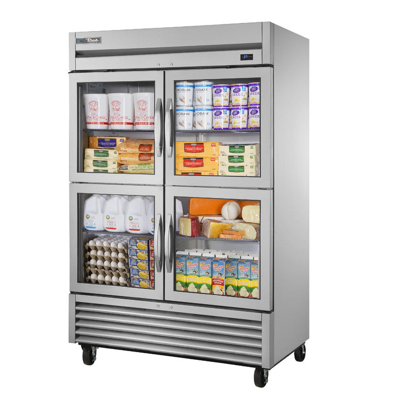 True TS-49G-4-HC~FGD01 Reach-In Refrigerator, 54 1/8" Wide, 4 Doors, 6 Shelves, TS Series