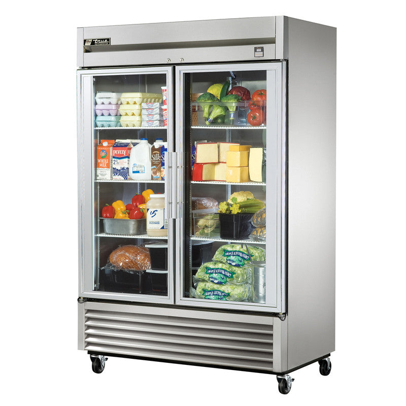True TS-49G-HC~FGD01 Reach-In Refrigerator, 54 1/4" Wide, 2 Doors, 6 Shelves, TS-Series