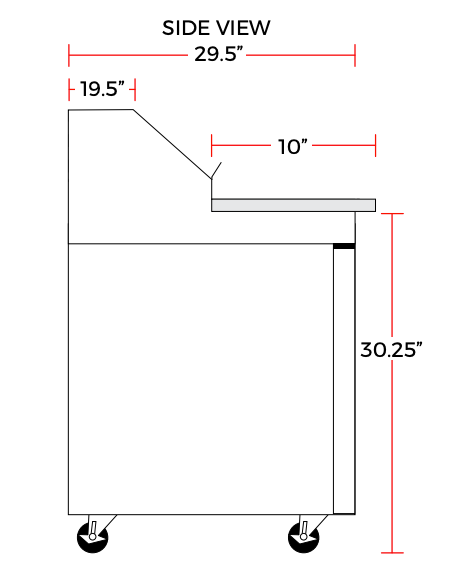 Coldline SP48 48" Bain Marie Sandwich Prep Table, 12 Pans