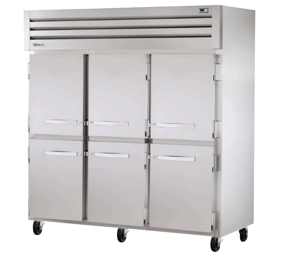 True STA3R-6HS Reach-In Refrigerator, 77 3/4" Wide, 6 Doors, STA Spec Series