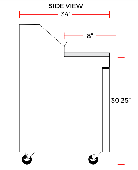 Coldline SMP36 36" Two Door Mega Top Bain Marie Sandwich Prep Refrigerator, 15 Pans