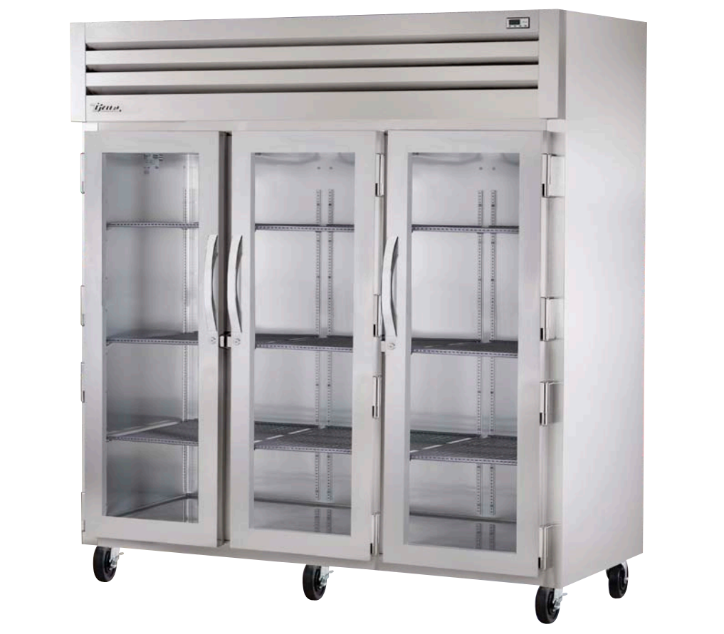 True STG3R-3G Reach-In Refrigerator, 77 3/4" Wide, 3 Doors, STG Spec Series