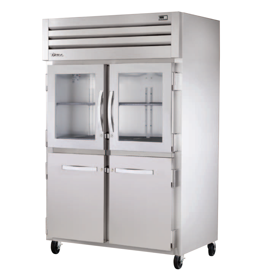 True STR2R-2HG/2HS-HC Reach-In Refrigerator, 52 5/8" Wide, 4 Doors, STR Spec Series