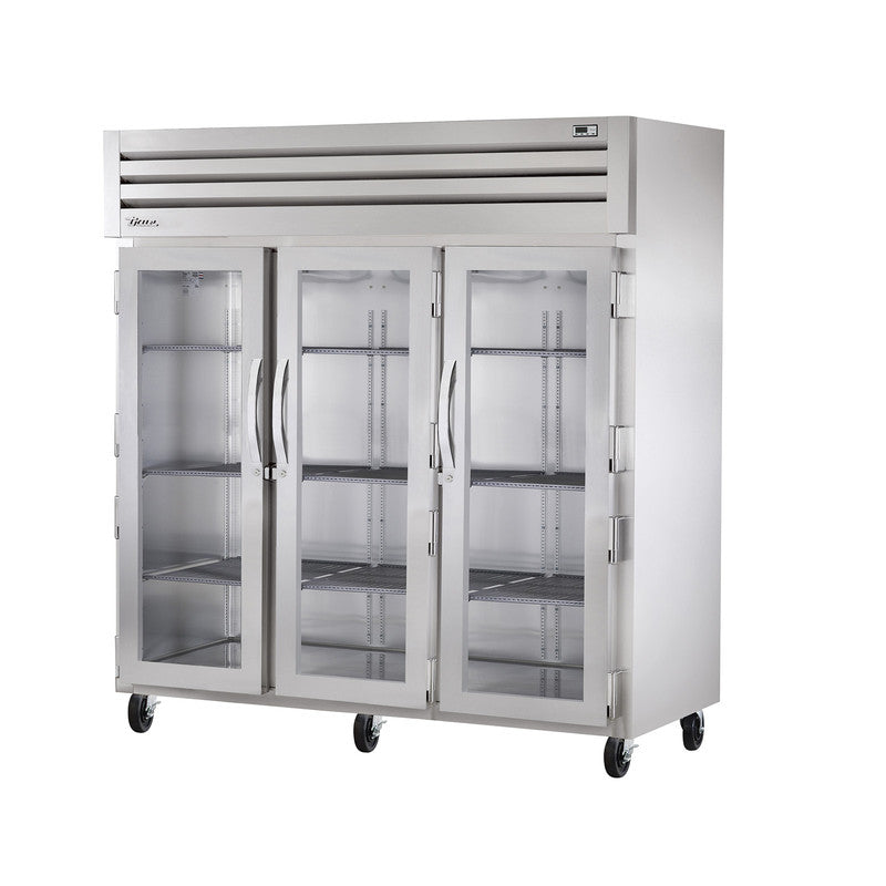 True STR3R-3G Reach-In Refrigerator, 77 3/4" Wide, 3 Doors, STR Spec Series