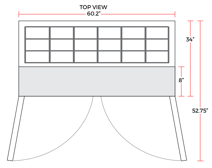 Coldline SMP60 60" Two Door Mega Top Bain Marie Sandwich Prep Refrigerator, 24 Pans