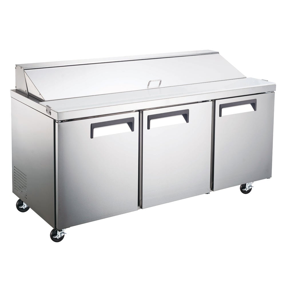 Coldline SP72 71" Bain Marie Sandwich Prep Refrigerator, 18 Pans