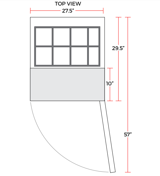 Coldline SP27 27" Bain Marie Sandwich Prep Table, 6 Pans