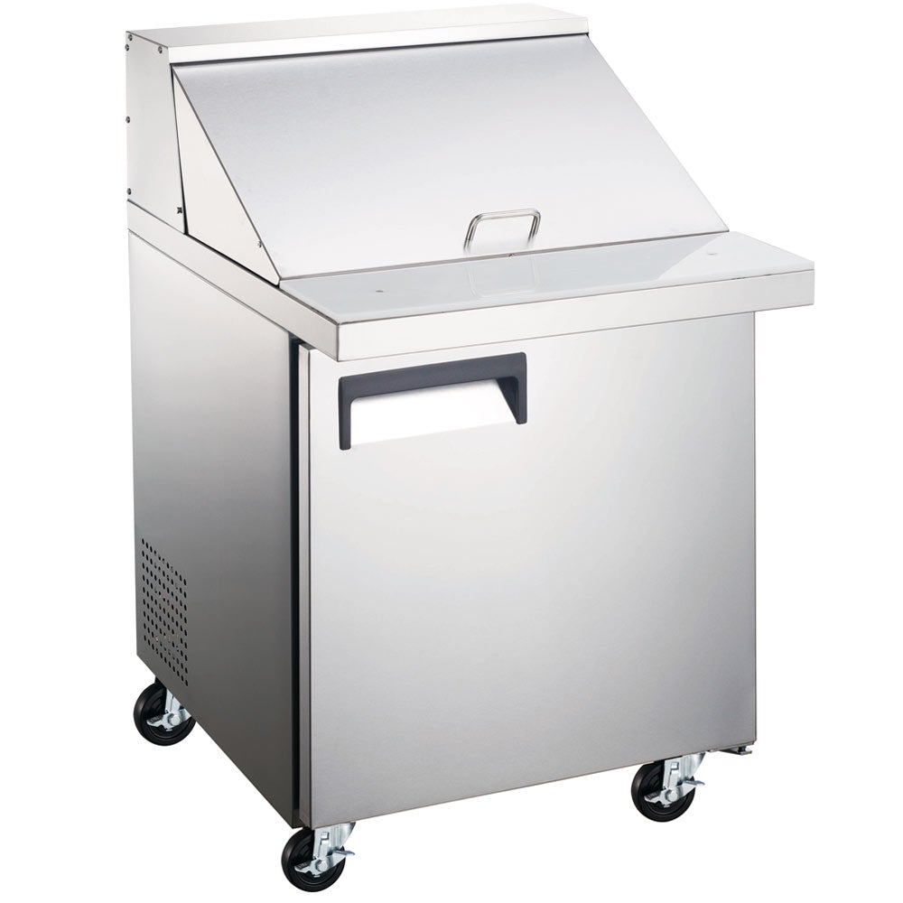 Coldline SMP27 27" One Door Mega Top Bain Marie Sandwich Prep Refrigerator, 9 Pans