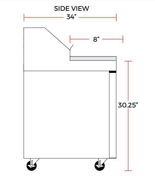 Coldline SMP27 27" One Door Mega Top Bain Marie Sandwich Prep Refrigerator, 9 Pans
