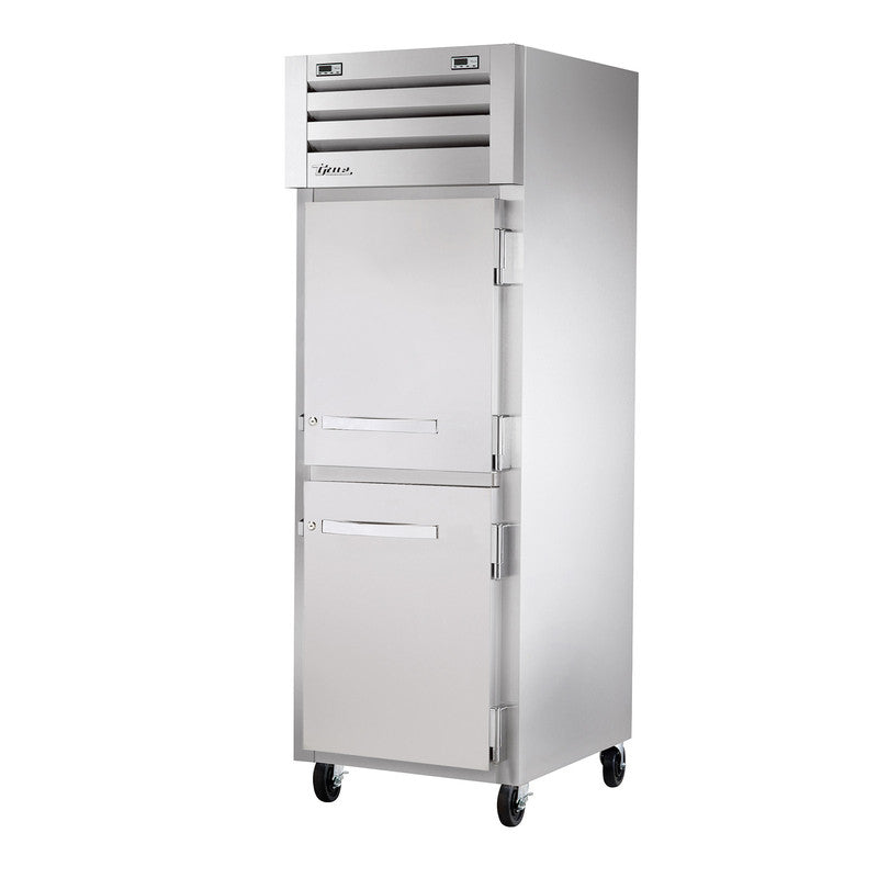 True STR1DT-2HS-HC Reach-In Refrigerator Freezer, 27 1/2" Wide, 2 Doors, STR Spec Series